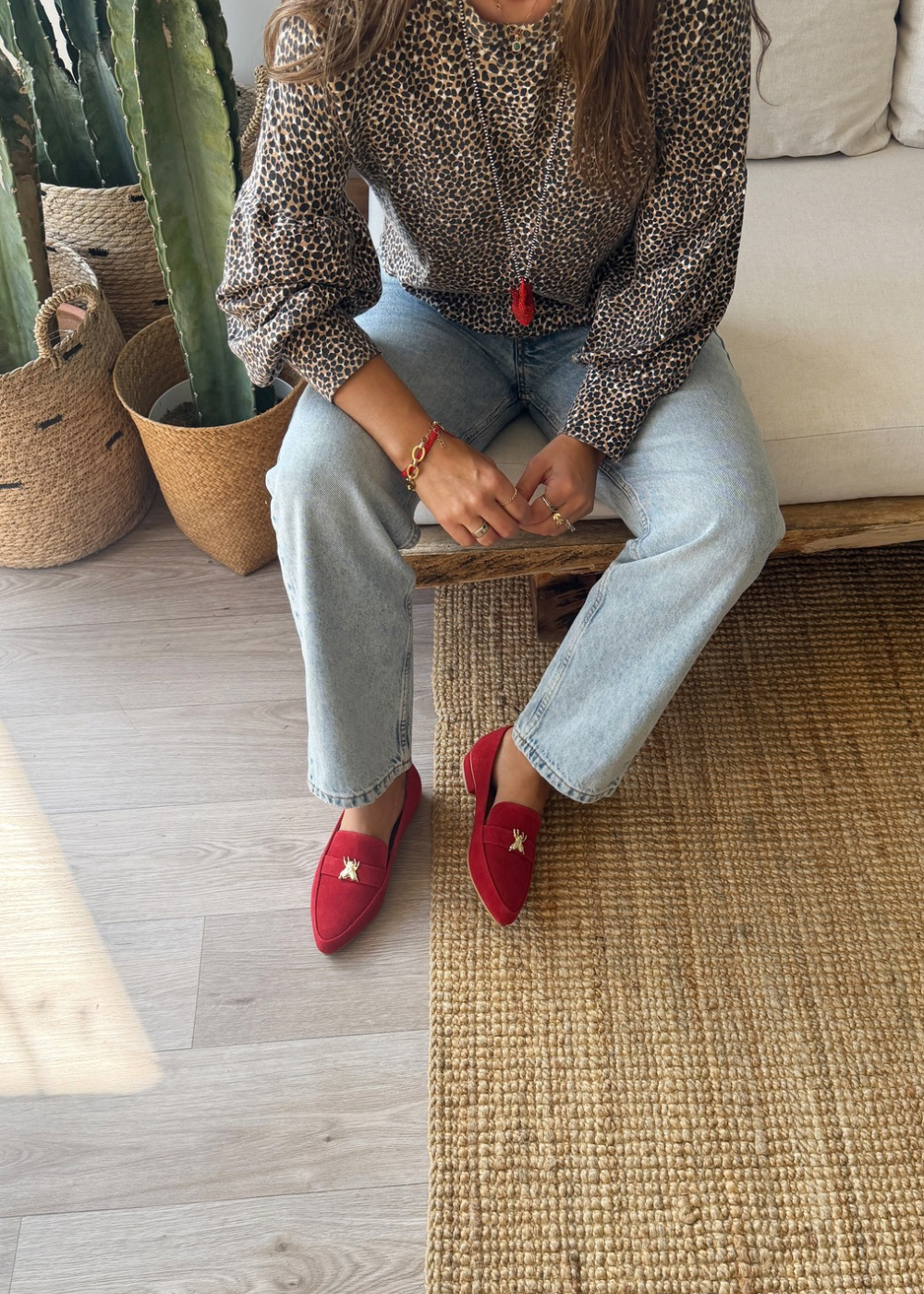 Mocasín Sofía Rojo