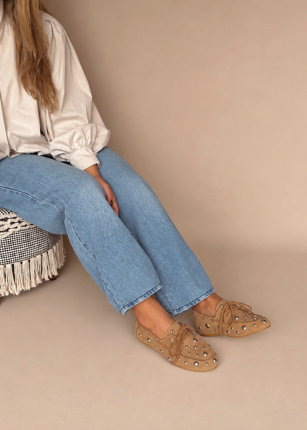 Mocasin navy taches