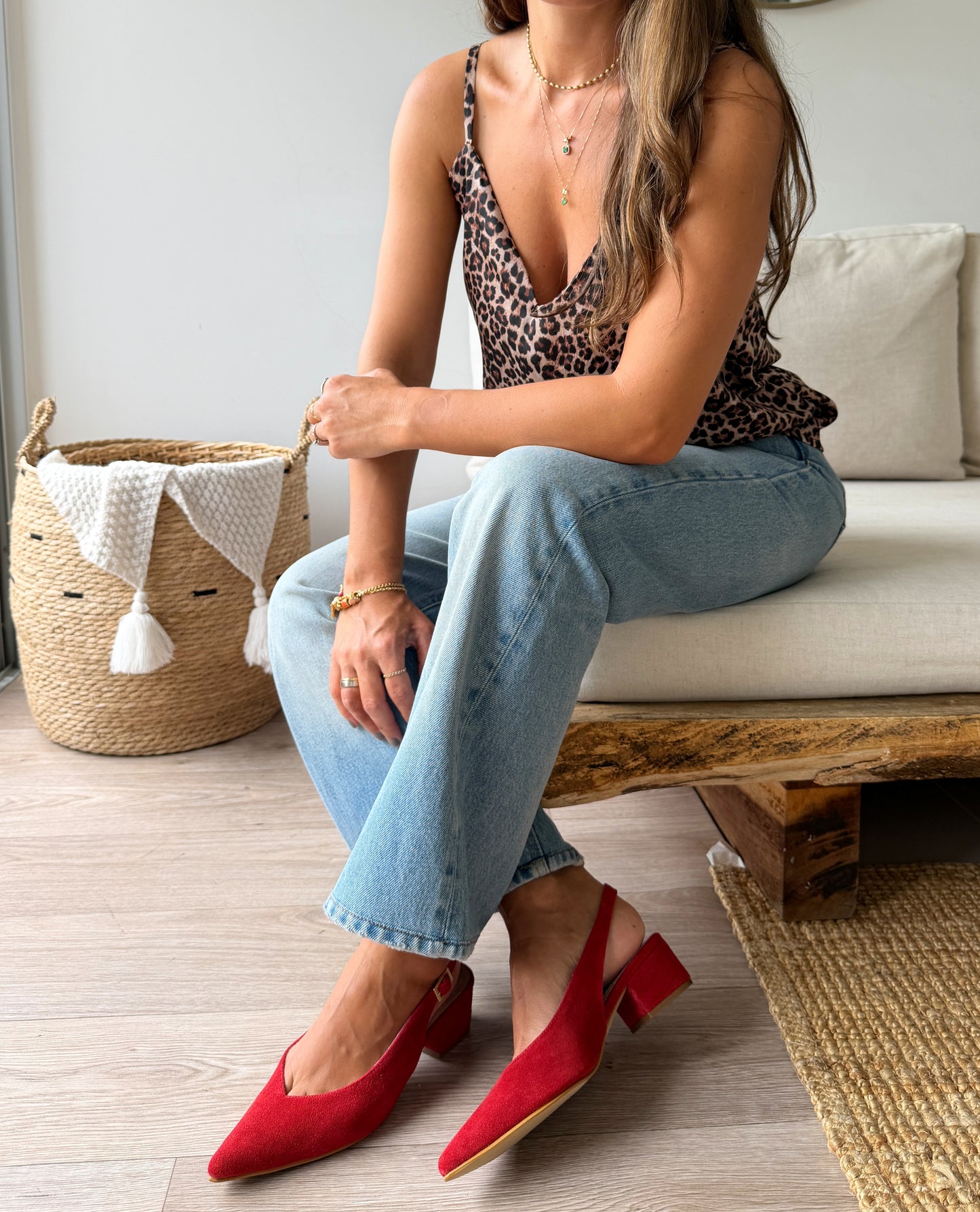 Tacón Eloísa Rojo