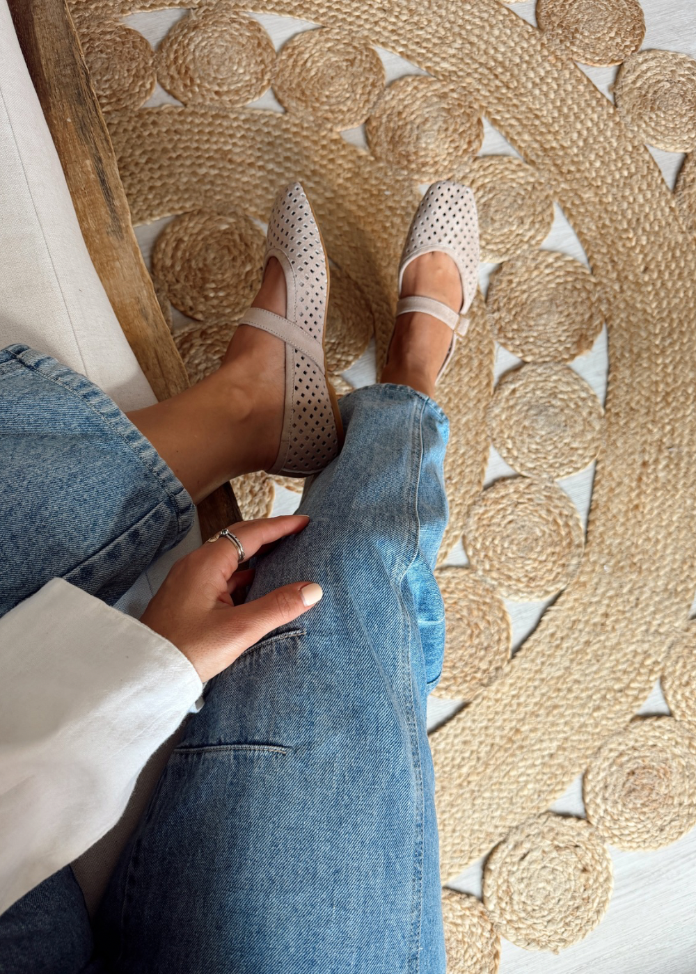 Baleta Luciana beige