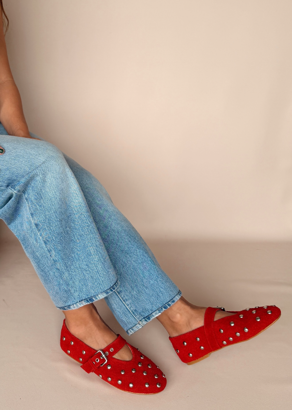 Baleta melina taches rojo