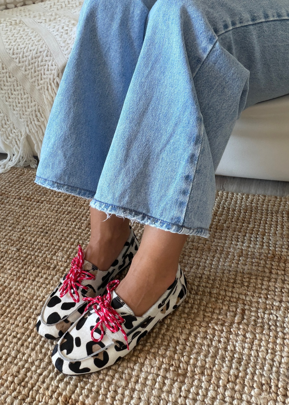 Mocasin navy print