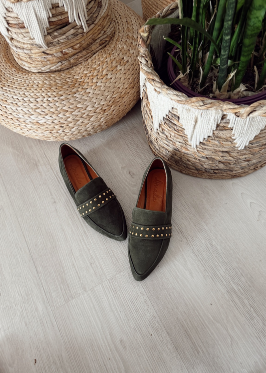 Mocasín básico verde