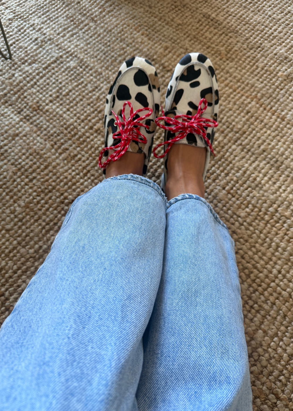 Mocasin navy print