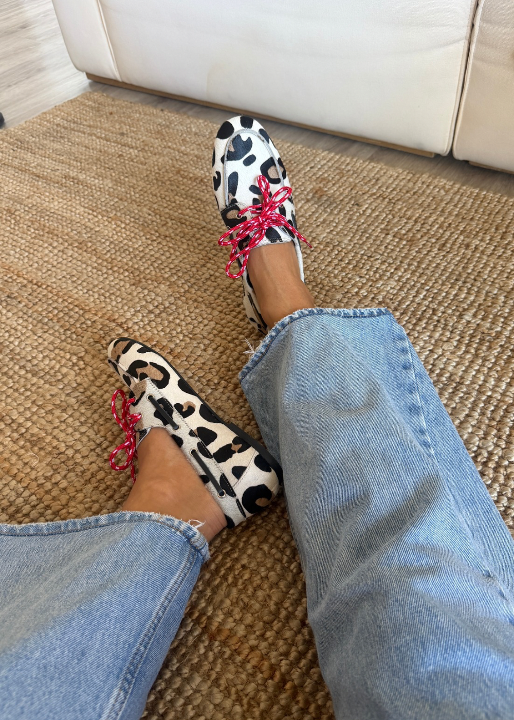Mocasin navy print