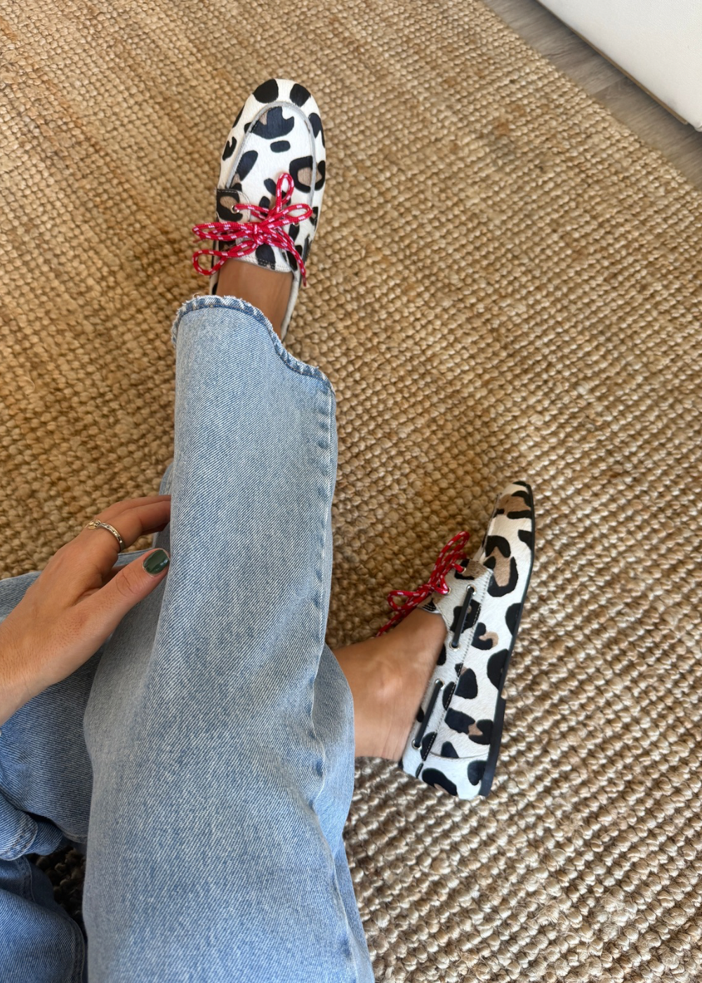 Mocasin navy print