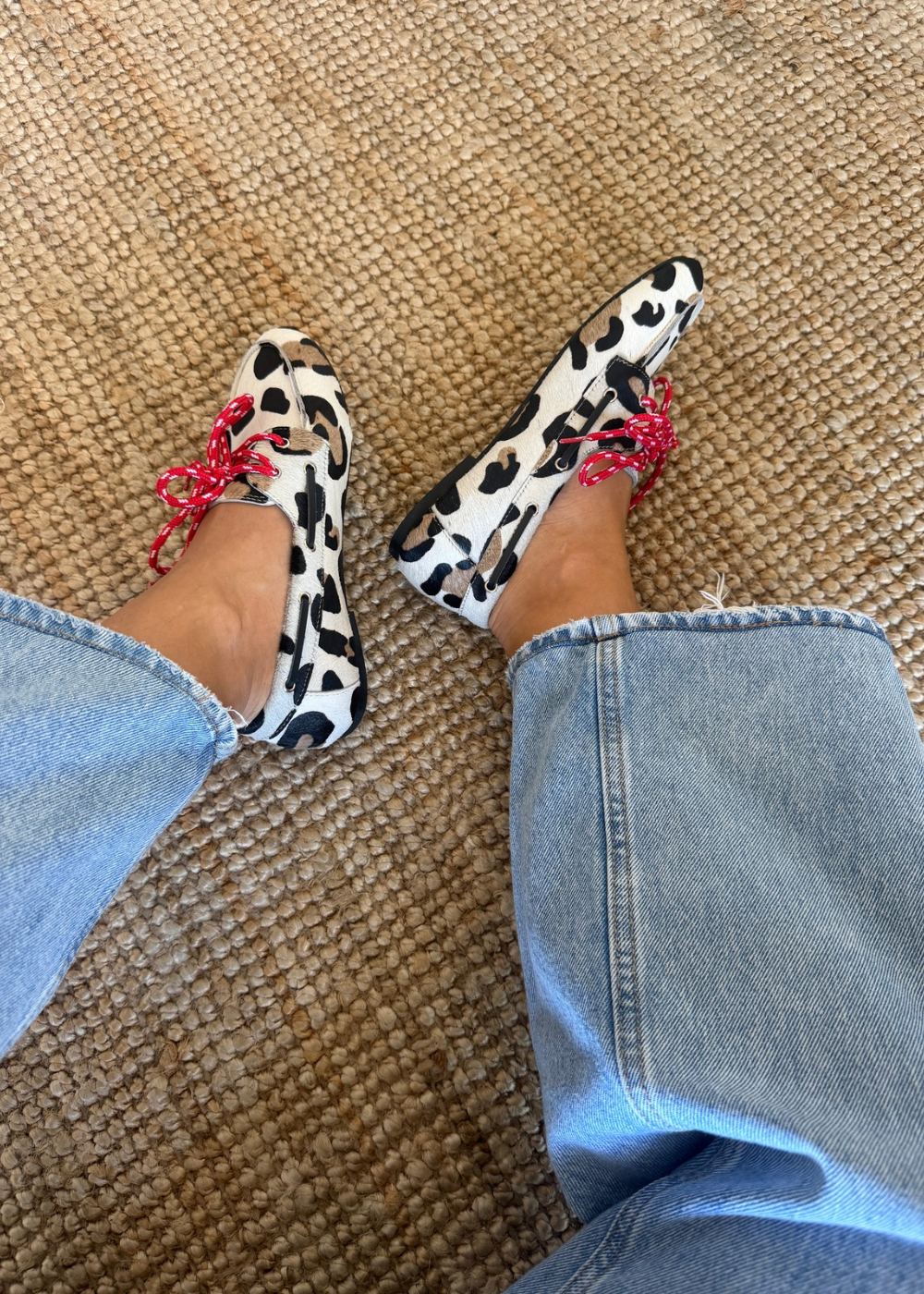 Mocasin navy print