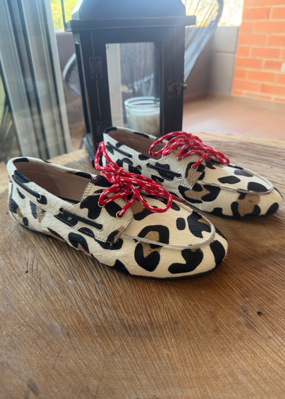 Mocasin navy print