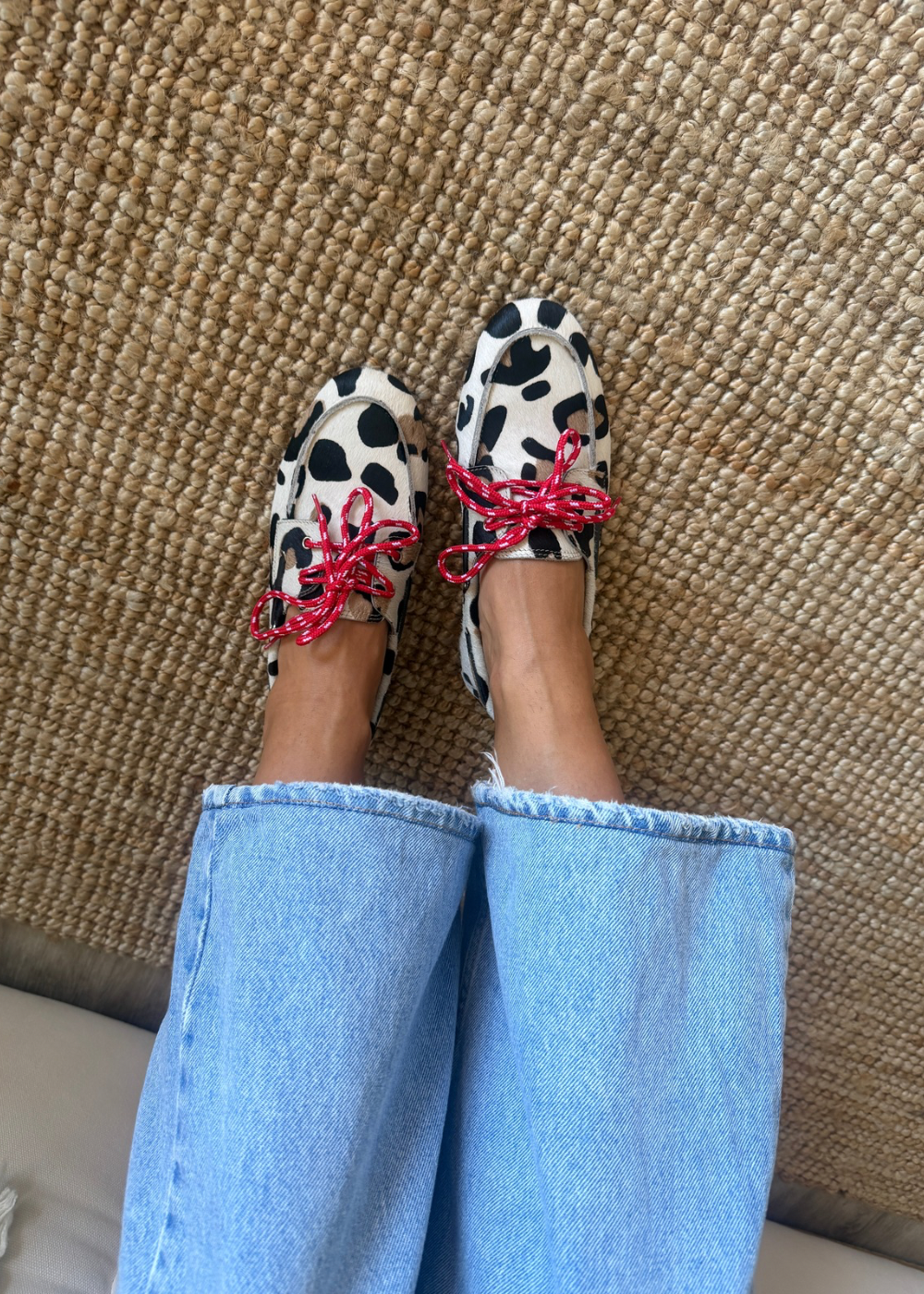 Mocasin navy print