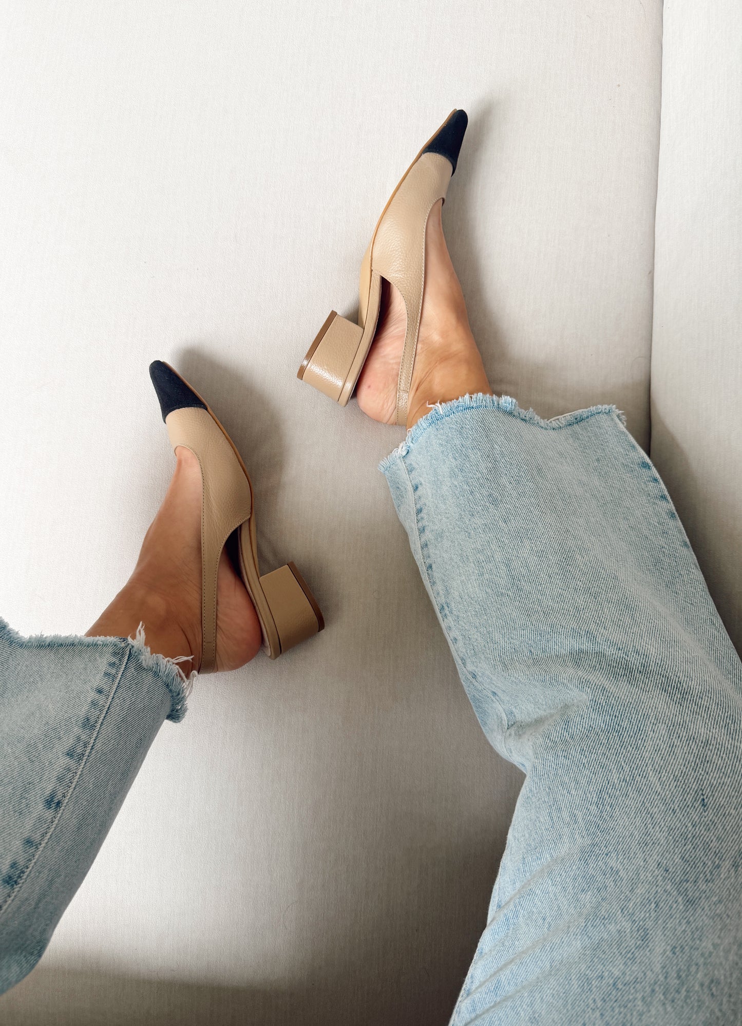 Tacon Emma camel/negro