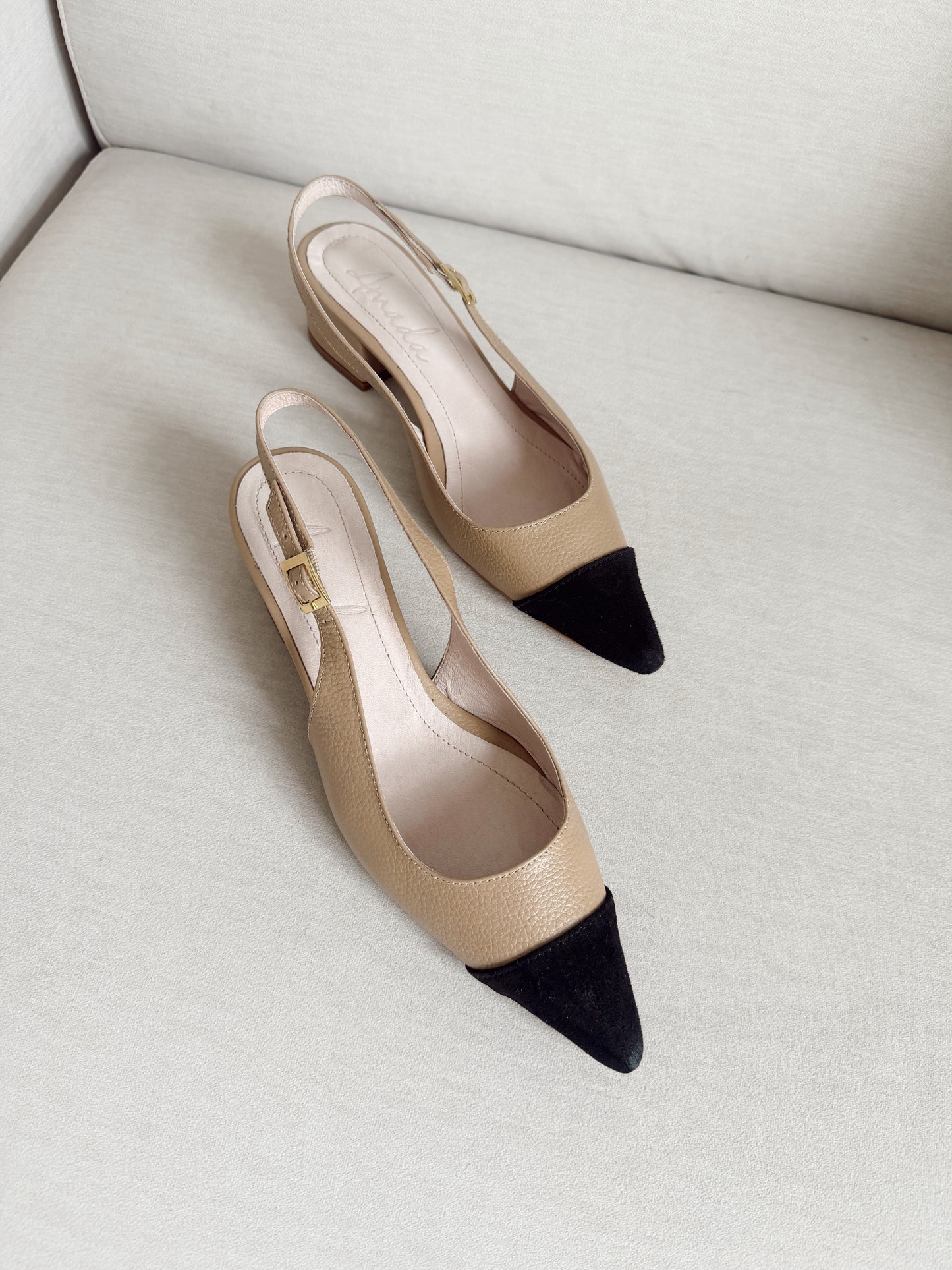 Tacon Emma camel/negro