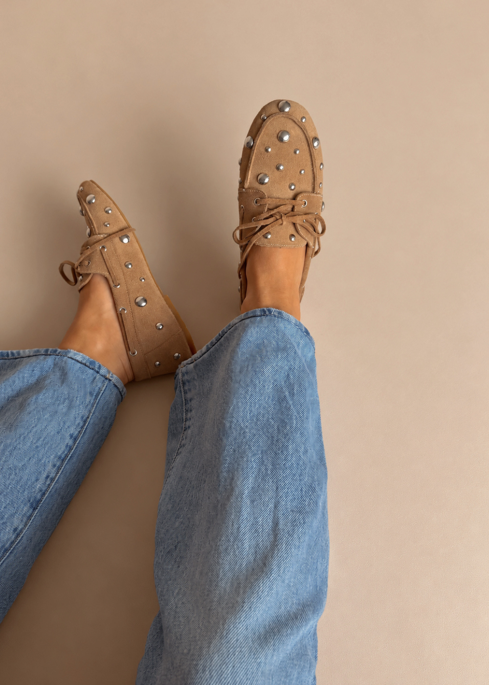 Mocasin navy taches